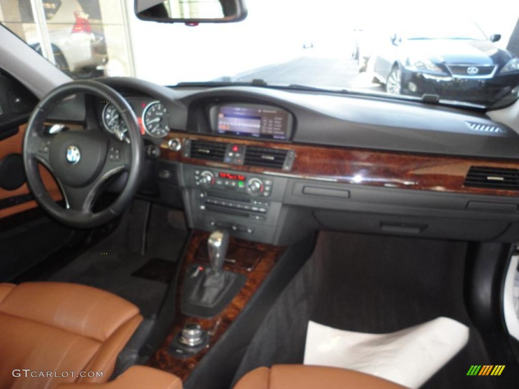 2008 3 Series 335xi Coupe - Alpine White / Saddle Brown/Black photo #9