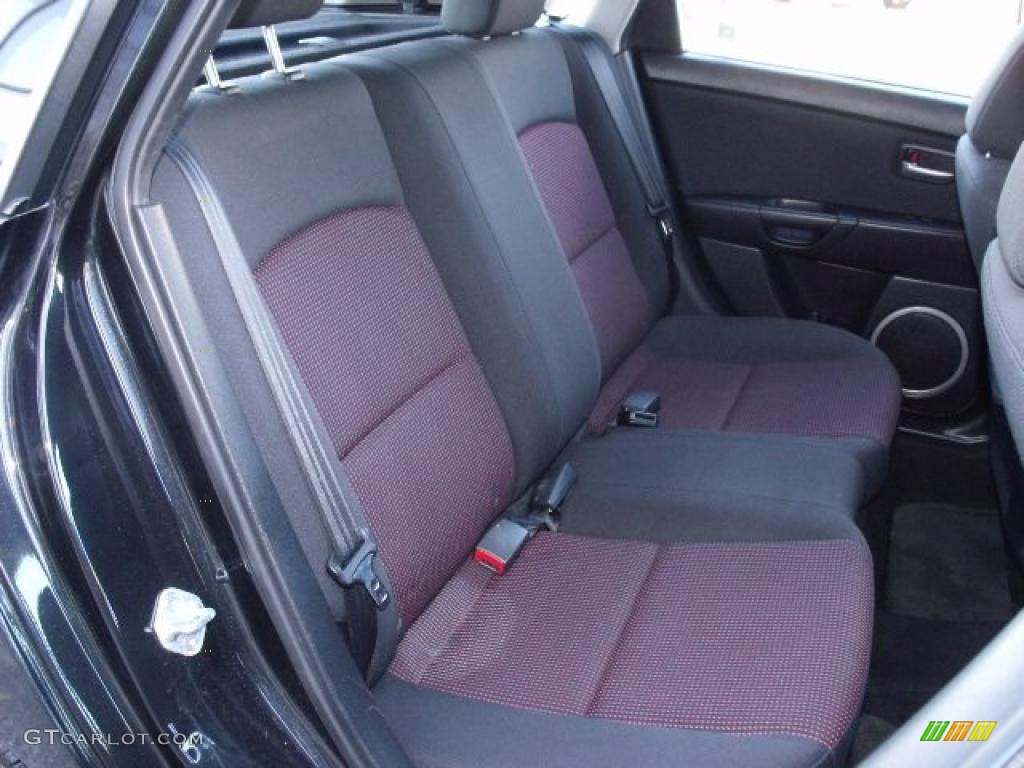 Black/Red Interior 2006 Mazda MAZDA3 s Touring Hatchback Photo #47282211