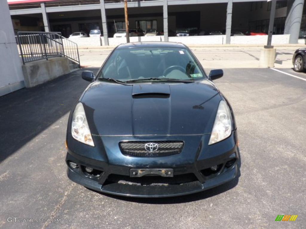 2002 Celica GT - Carbon Blue / Black/Blue photo #10