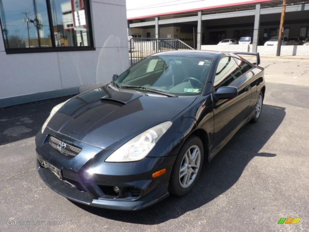 2002 Celica GT - Carbon Blue / Black/Blue photo #11