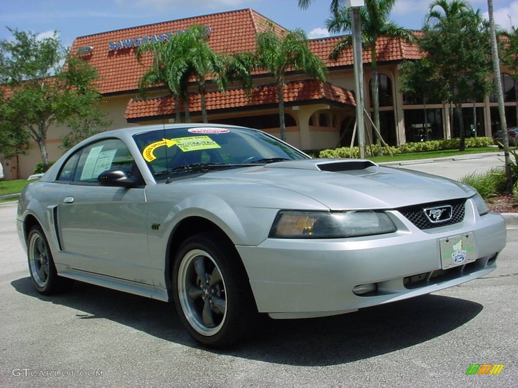 2003 Mustang GT Coupe - Silver Metallic / Dark Charcoal photo #1