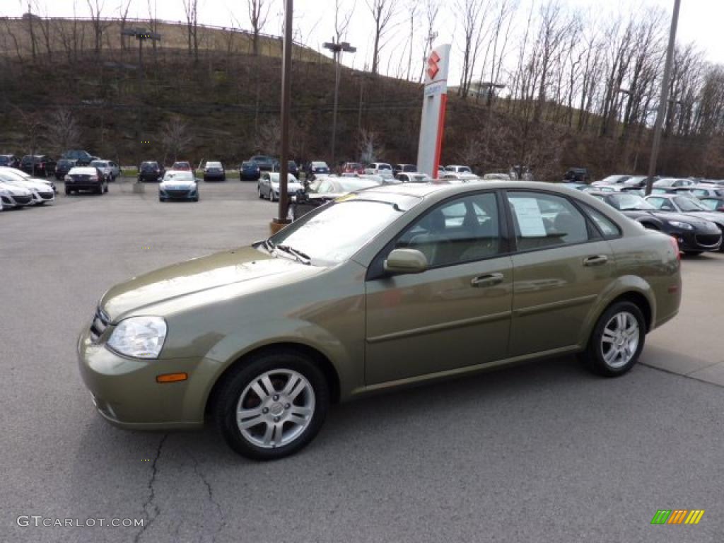 2006 Forenza Sedan - Desert Green Metallic / Grey photo #5