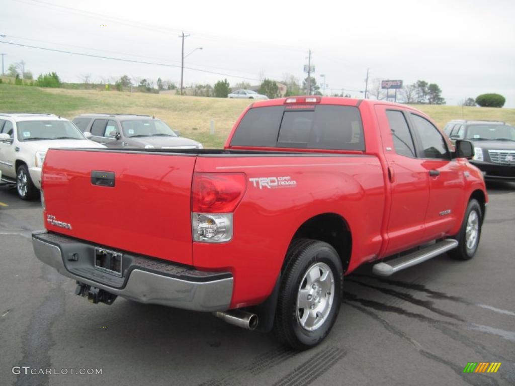 2008 Tundra SR5 TRD Double Cab - Radiant Red / Beige photo #5