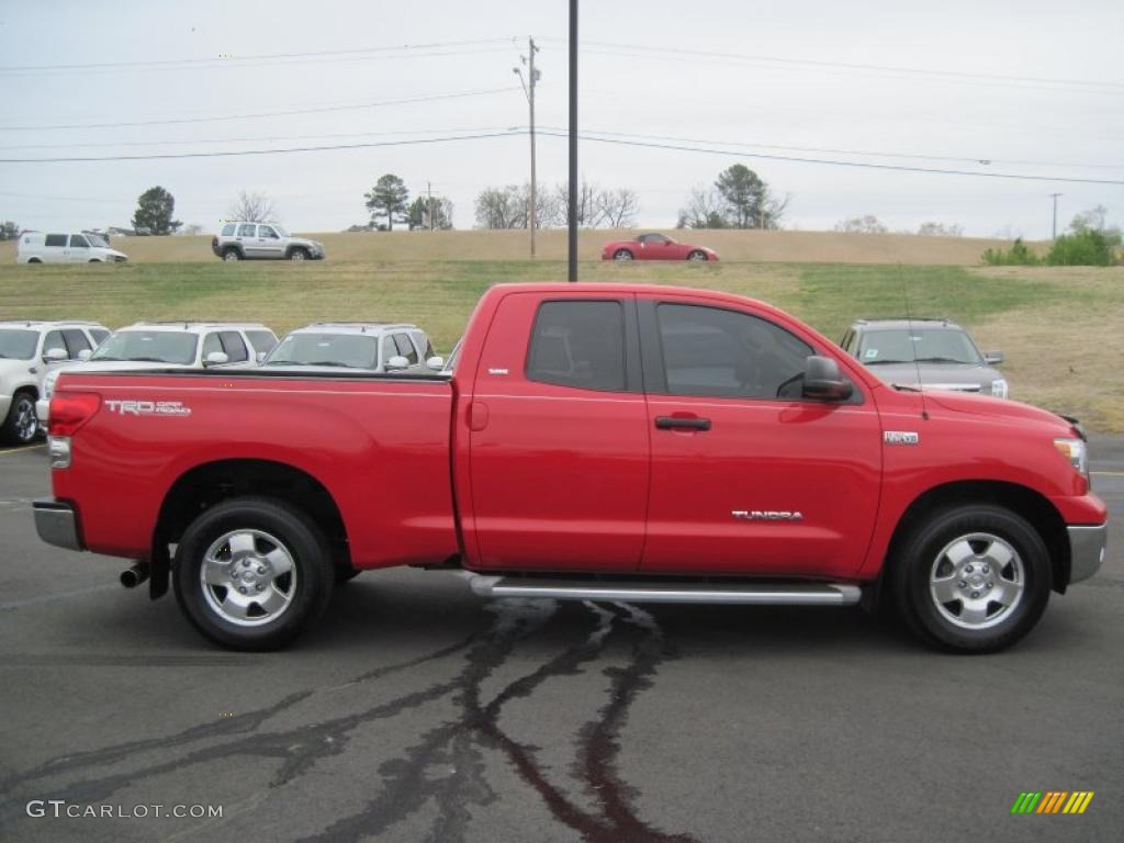2008 Tundra SR5 TRD Double Cab - Radiant Red / Beige photo #6