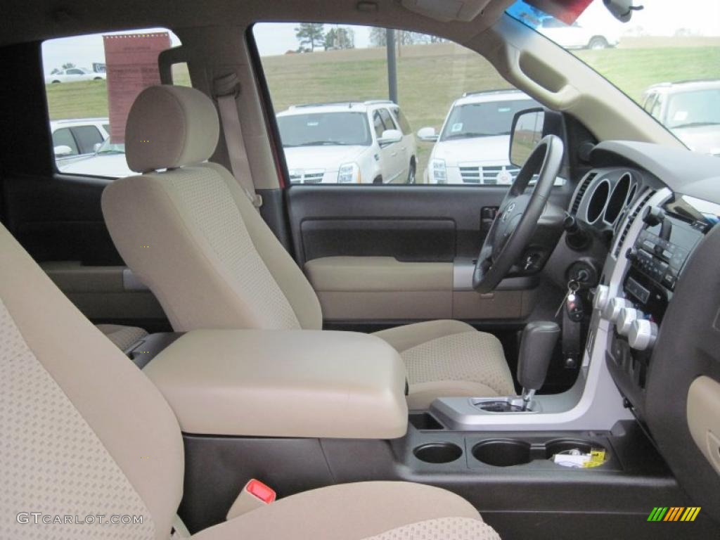 2008 Tundra SR5 TRD Double Cab - Radiant Red / Beige photo #17