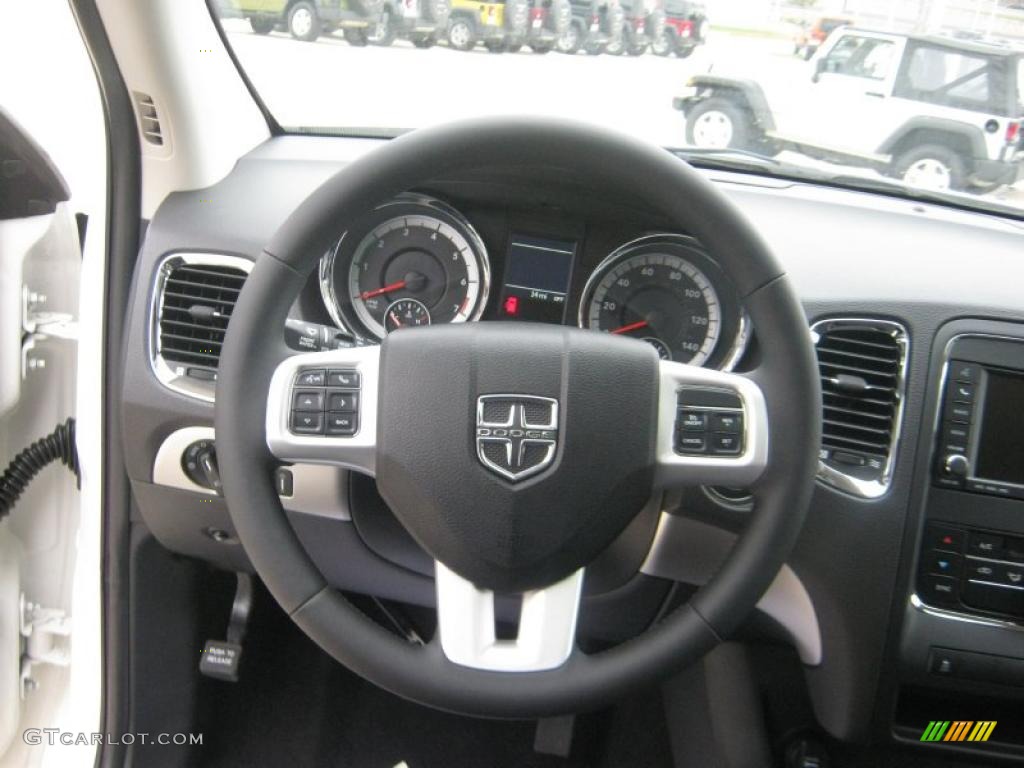 2011 Dodge Durango Express Black Steering Wheel Photo #47286438