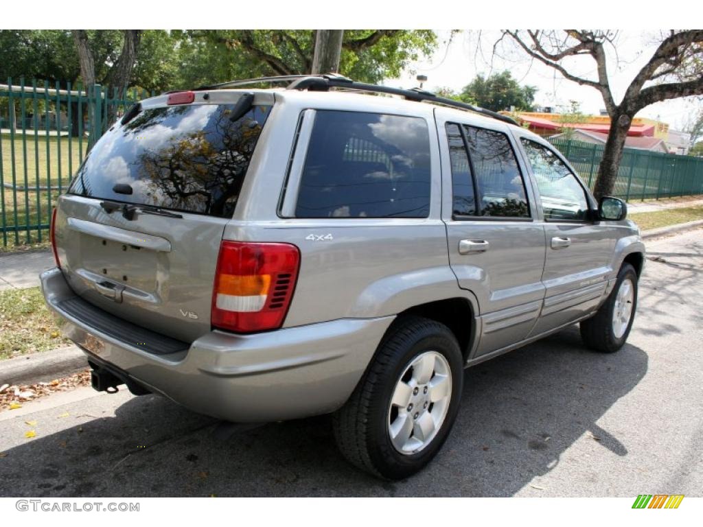 2001 Grand Cherokee Limited 4x4 - Silverstone Metallic / Agate/Light Taupe photo #7