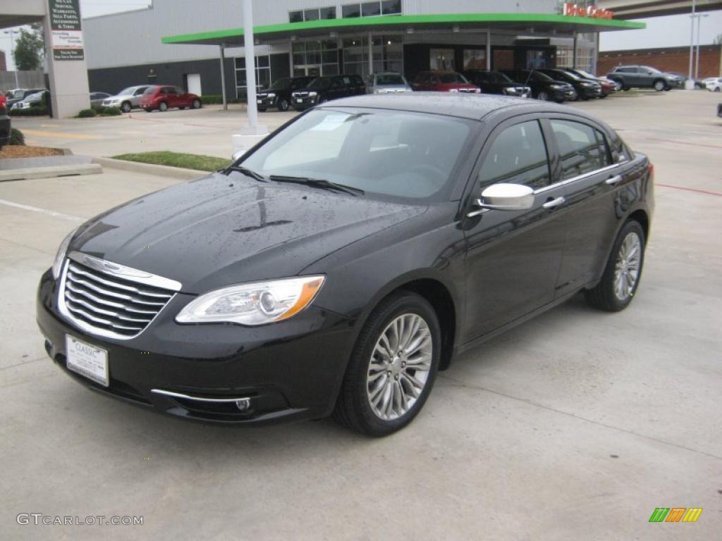 Brilliant Black Crystal Pearl 2011 Chrysler 200 Limited Exterior Photo #47286600