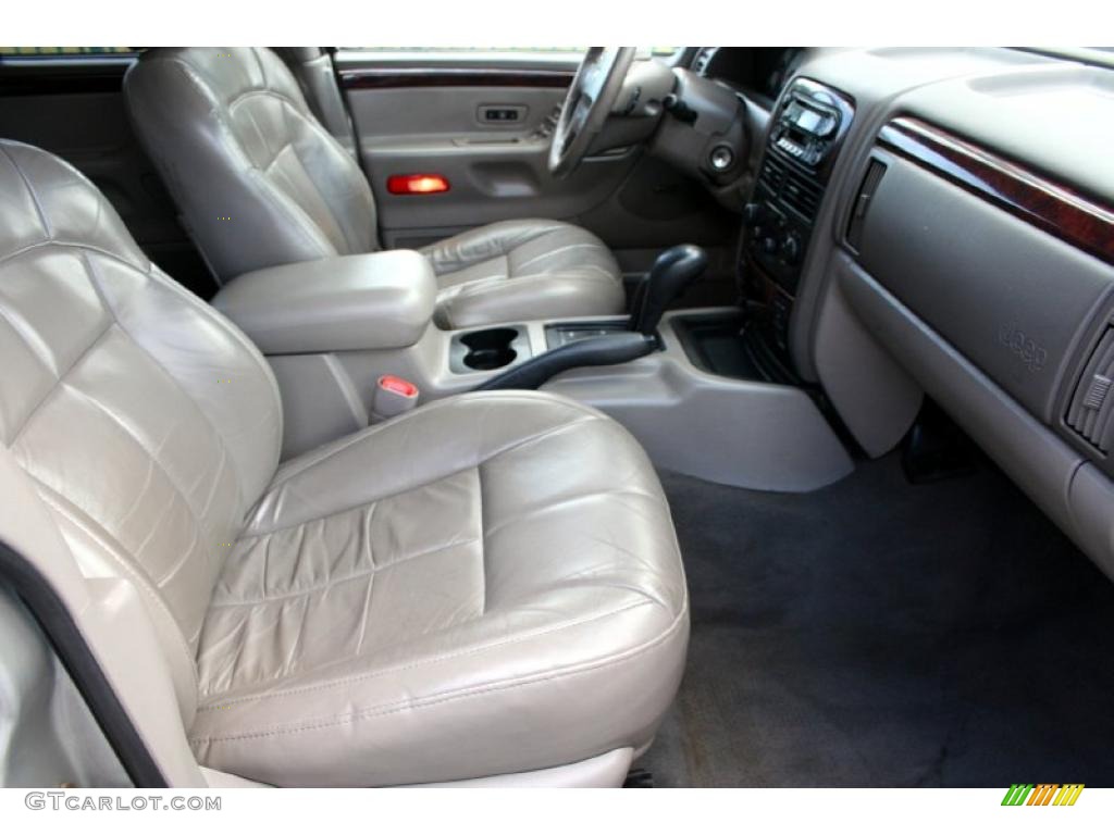 2001 Grand Cherokee Limited 4x4 - Silverstone Metallic / Agate/Light Taupe photo #38