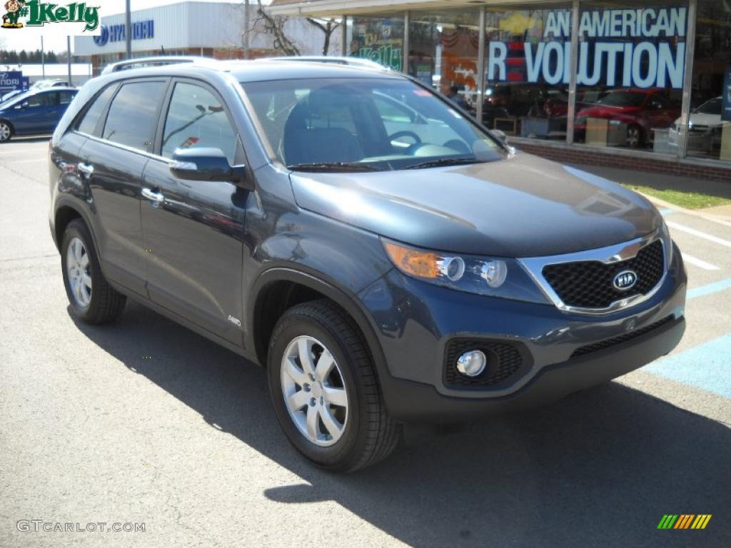 2011 Sorento LX AWD - Pacific Blue / Gray photo #1