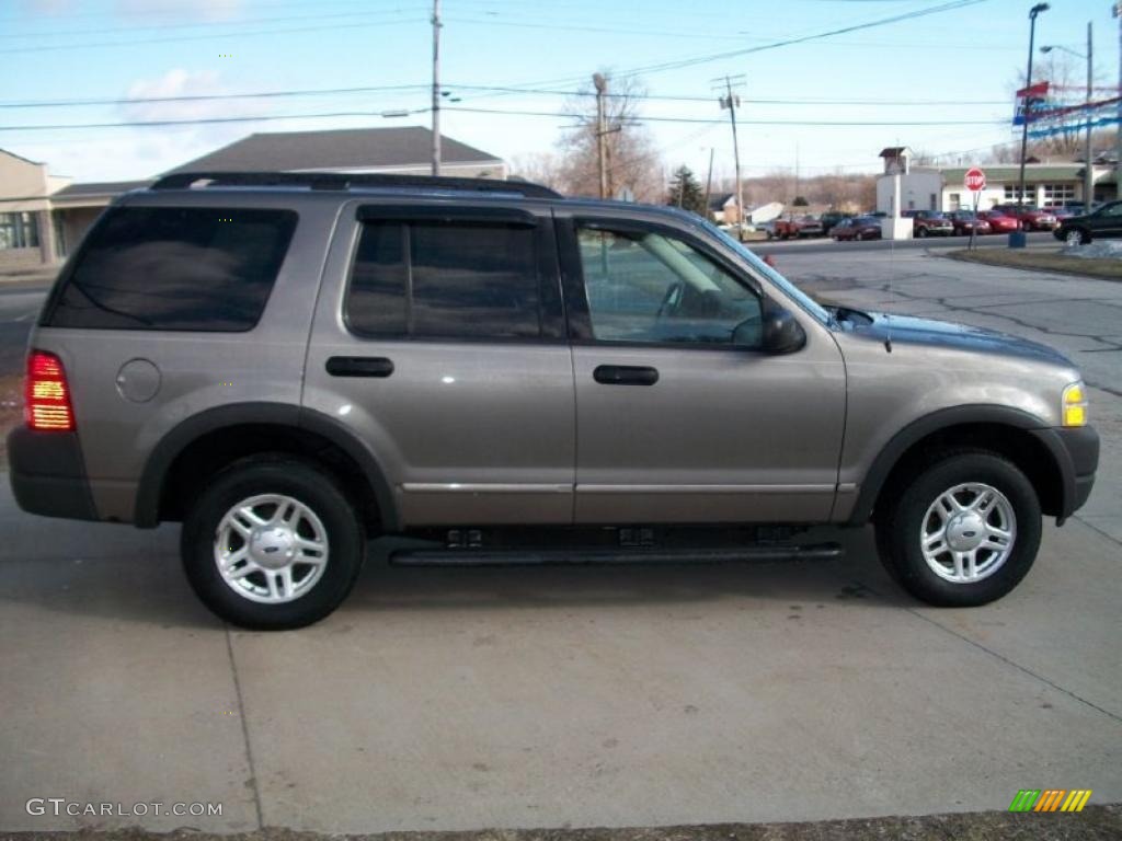 2003 Explorer XLS 4x4 - Mineral Grey Metallic / Medium Parchment Beige photo #6