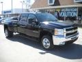 2008 Black Chevrolet Silverado 3500HD LTZ Crew Cab 4x4 Dually  photo #1