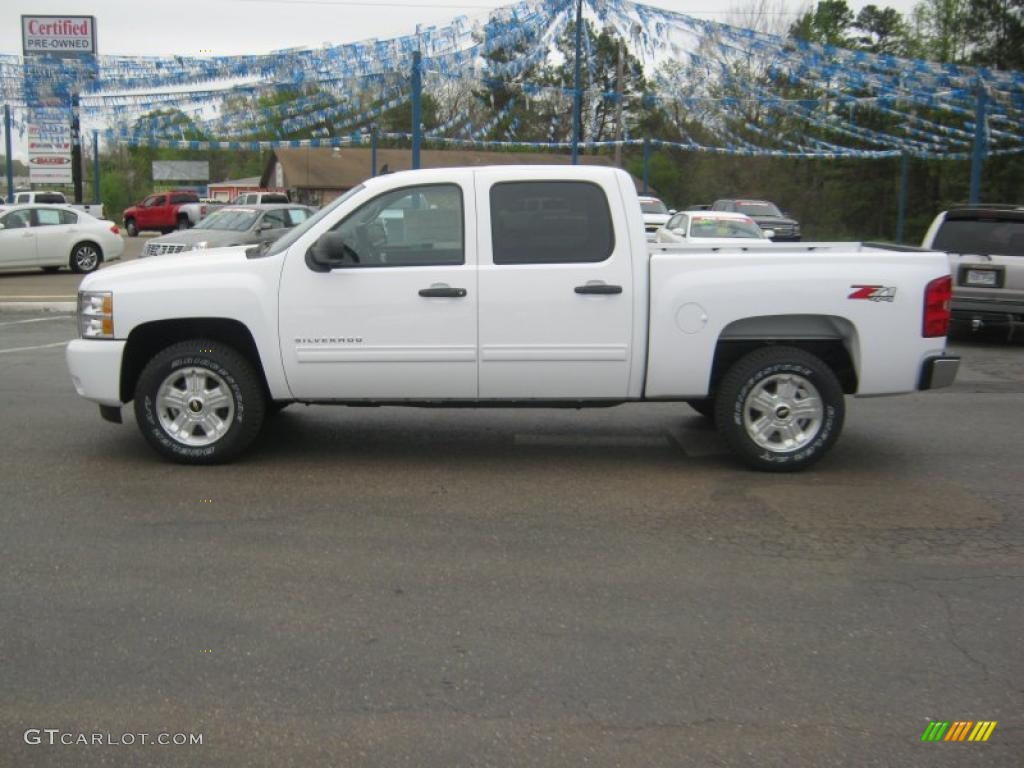 2011 Silverado 1500 LT Crew Cab 4x4 - Summit White / Ebony photo #2