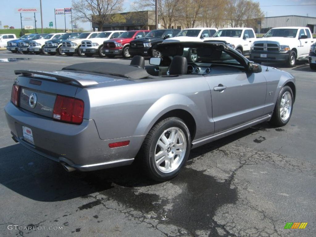 2007 Mustang GT Premium Convertible - Tungsten Grey Metallic / Dark Charcoal photo #5