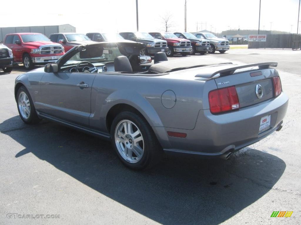 2007 Mustang GT Premium Convertible - Tungsten Grey Metallic / Dark Charcoal photo #7