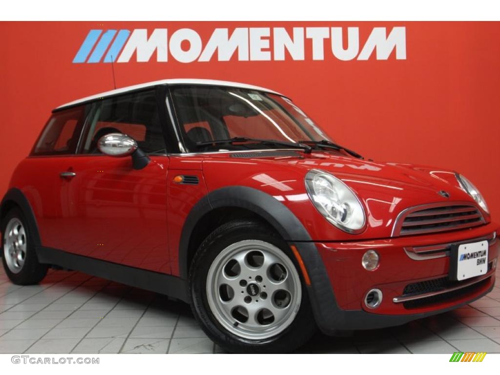 2005 Cooper Hardtop - Chili Red / Space Grey/Panther Black photo #1