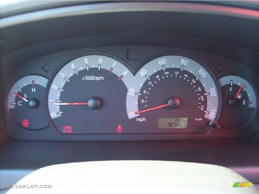 2003 Hyundai Elantra GT Hatchback Gauges Photo #47290239