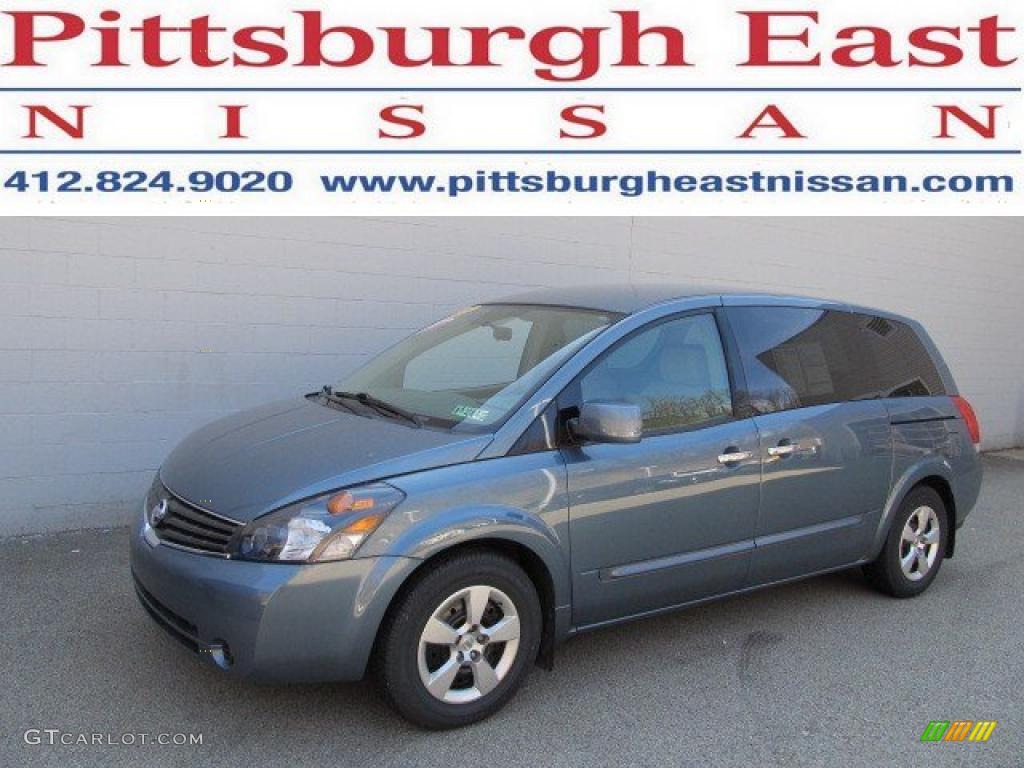 2008 Quest 3.5 S - Lakeshore Blue Metallic / Gray photo #1