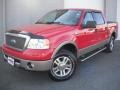 2006 Bright Red Ford F150 Lariat SuperCrew 4x4  photo #1