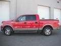 2006 Bright Red Ford F150 Lariat SuperCrew 4x4  photo #3