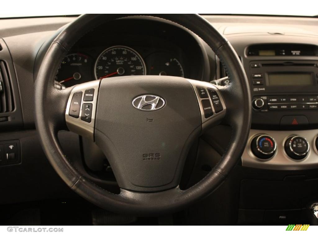 2010 Hyundai Elantra SE Black Steering Wheel Photo #47292863