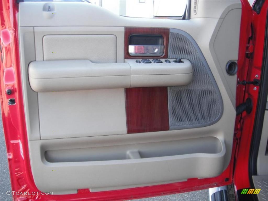 2006 F150 Lariat SuperCrew 4x4 - Bright Red / Tan photo #18