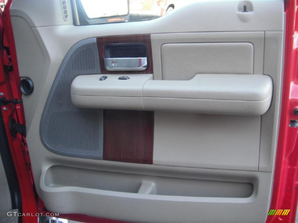 2006 F150 Lariat SuperCrew 4x4 - Bright Red / Tan photo #19
