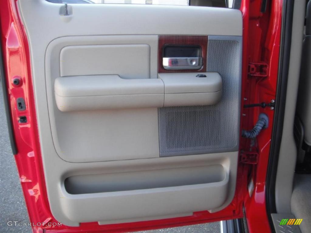 2006 F150 Lariat SuperCrew 4x4 - Bright Red / Tan photo #20