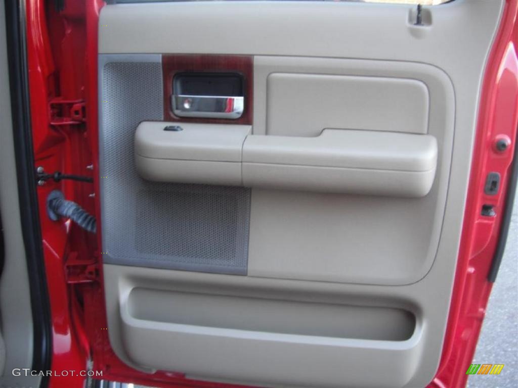 2006 F150 Lariat SuperCrew 4x4 - Bright Red / Tan photo #21