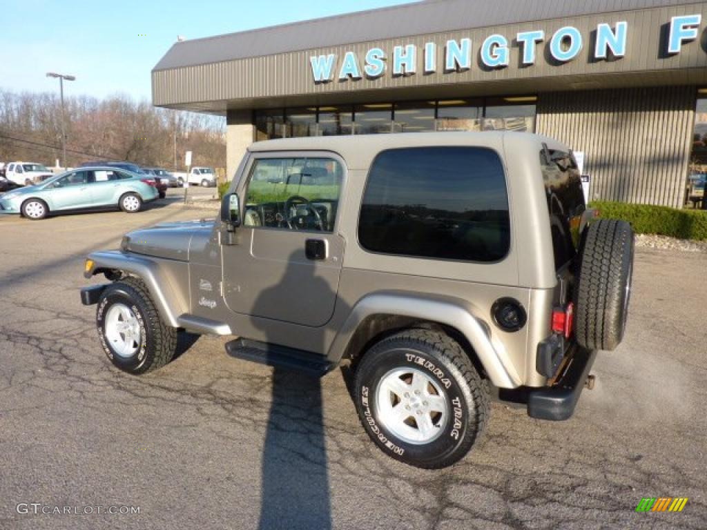 2004 Wrangler Sahara 4x4 - Light Khaki Metallic / Khaki photo #2
