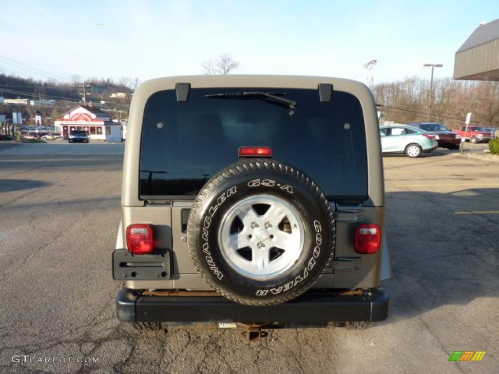 2004 Wrangler Sahara 4x4 - Light Khaki Metallic / Khaki photo #3