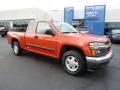 Inferno Orange Metallic 2008 Chevrolet Colorado Work Truck Extended Cab
