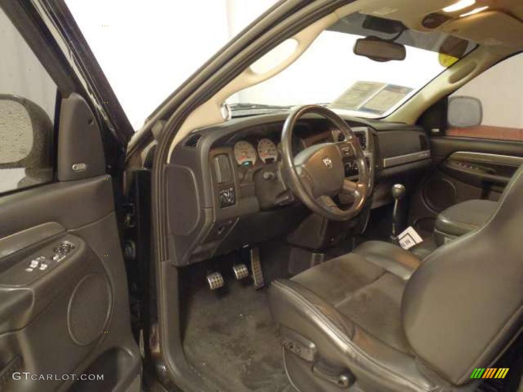 Dark Slate Gray Interior 2005 Dodge Ram 1500 SRT-10 Regular Cab Photo #47294696