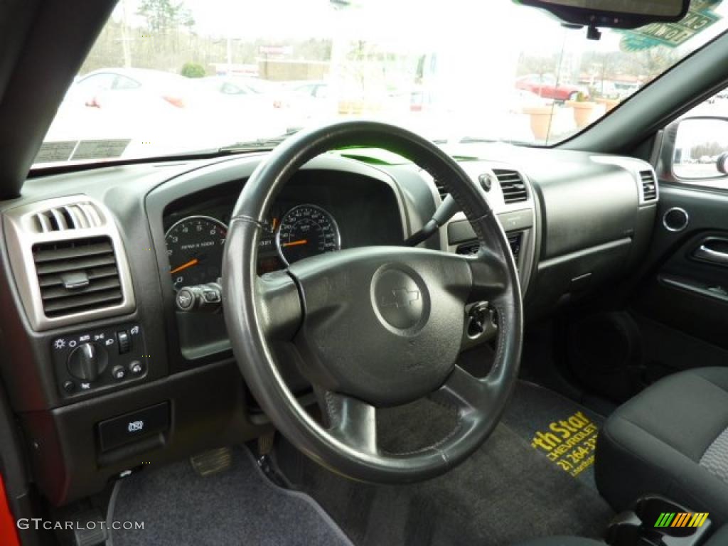2008 Chevrolet Colorado Work Truck Extended Cab Medium Pewter Steering Wheel Photo #47294729