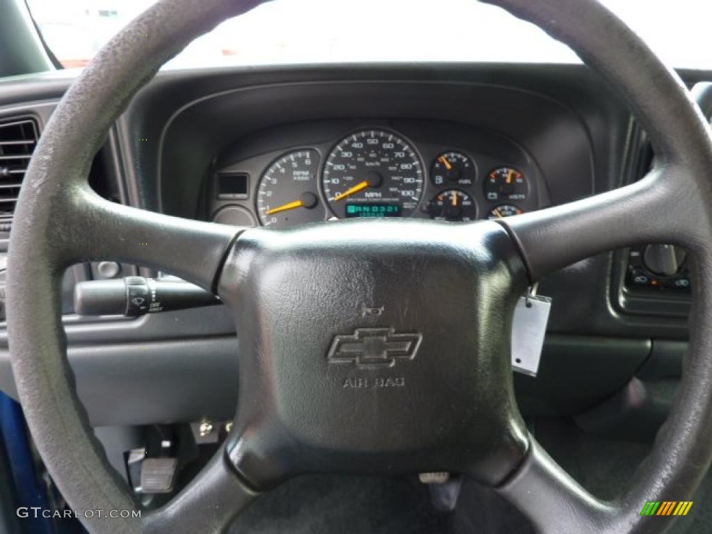 1999 Chevrolet Silverado 1500 LS Extended Cab Graphite Steering Wheel Photo #47295254