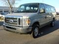 2010 Ingot Silver Metallic Ford E Series Van E350 XLT Passenger Extended  photo #7