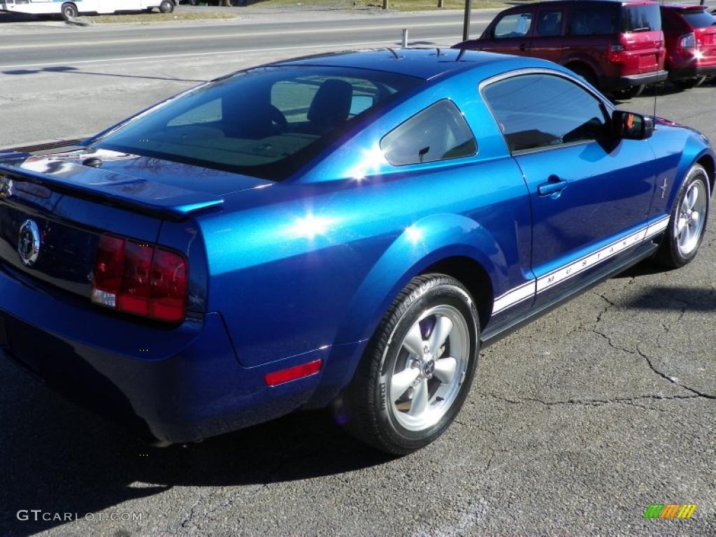 2008 Mustang V6 Premium Coupe - Vista Blue Metallic / Dark Charcoal photo #11