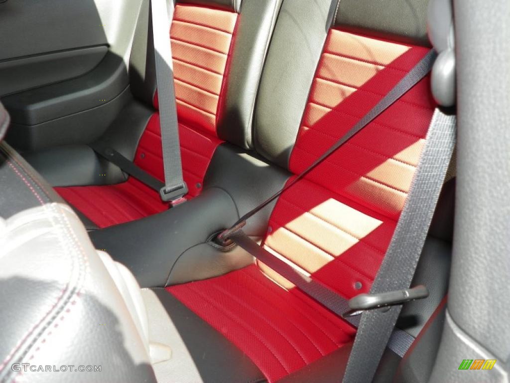 Black/Red Interior 2007 Ford Mustang Shelby GT500 Coupe Photo #47296613
