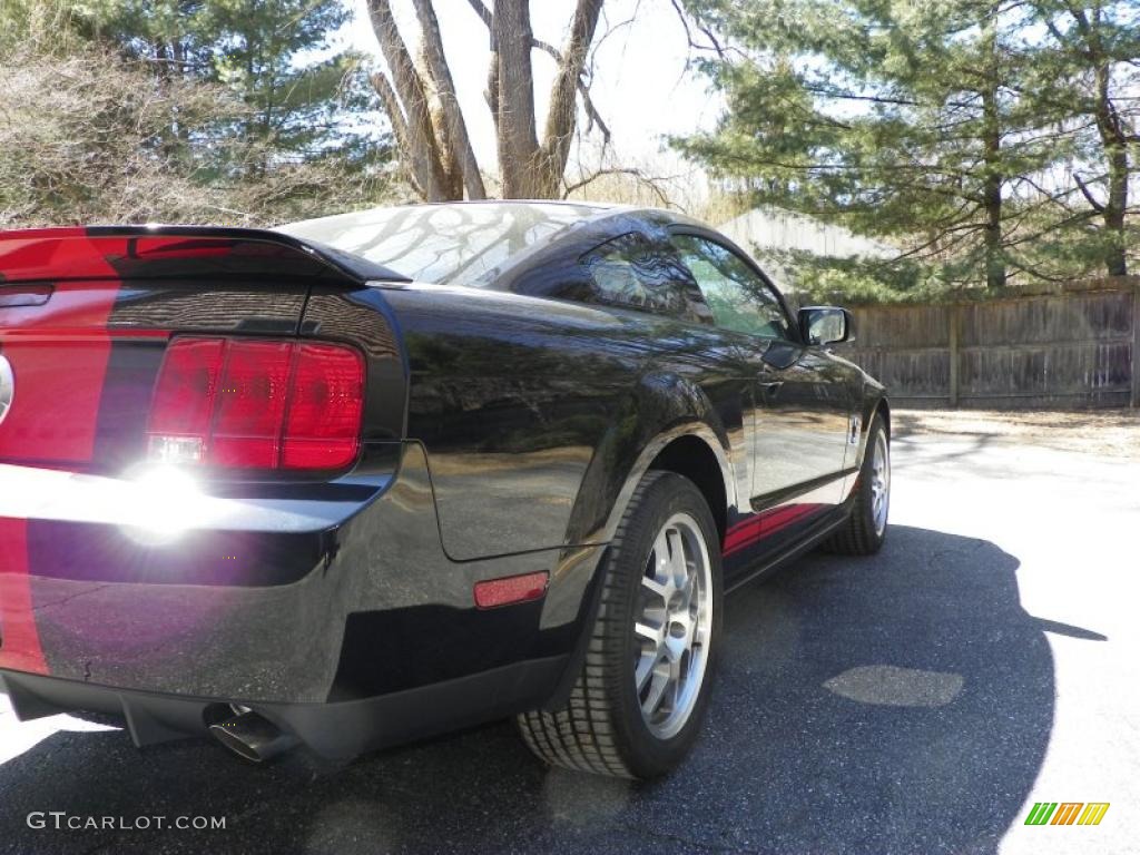 2007 Mustang Shelby GT500 Coupe - Black / Black/Red photo #28