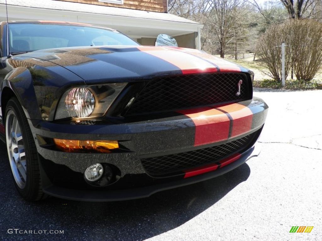 2007 Mustang Shelby GT500 Coupe - Black / Black/Red photo #29