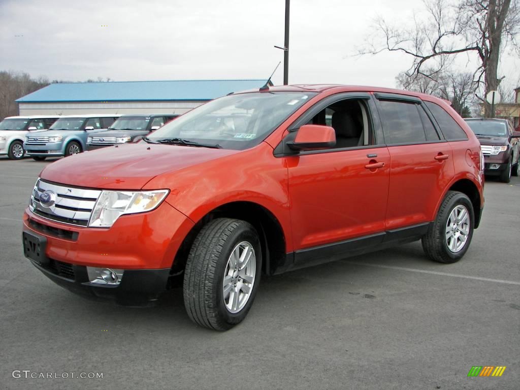 Blazing Copper Metallic 2007 Ford Edge SEL AWD Exterior Photo #4729717