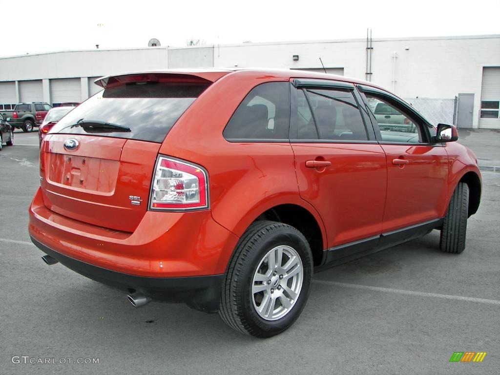 Blazing Copper Metallic 2007 Ford Edge SEL AWD Exterior Photo #4729737