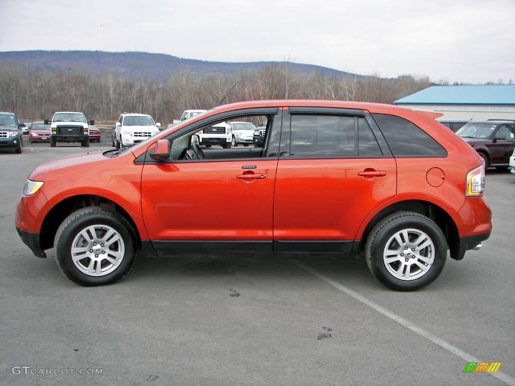 Blazing Copper Metallic 2007 Ford Edge SEL AWD Exterior Photo #4729752