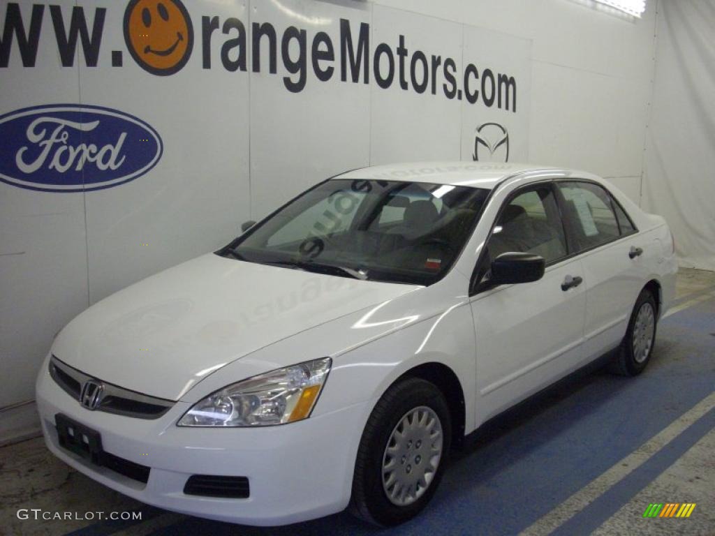 2006 Accord Value Package Sedan - Taffeta White / Ivory photo #1