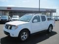 Avalanche White 2007 Nissan Frontier LE Crew Cab