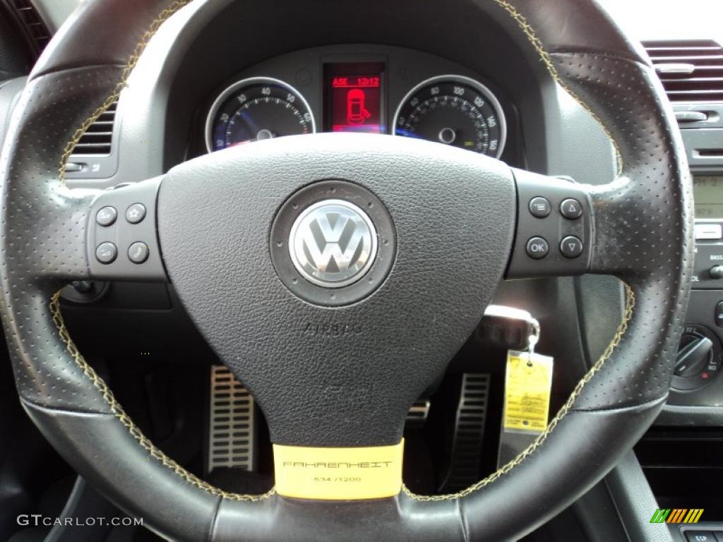2007 Volkswagen Jetta GLI Fahrenheit Edition Sedan Anthracite Steering Wheel Photo #47297891