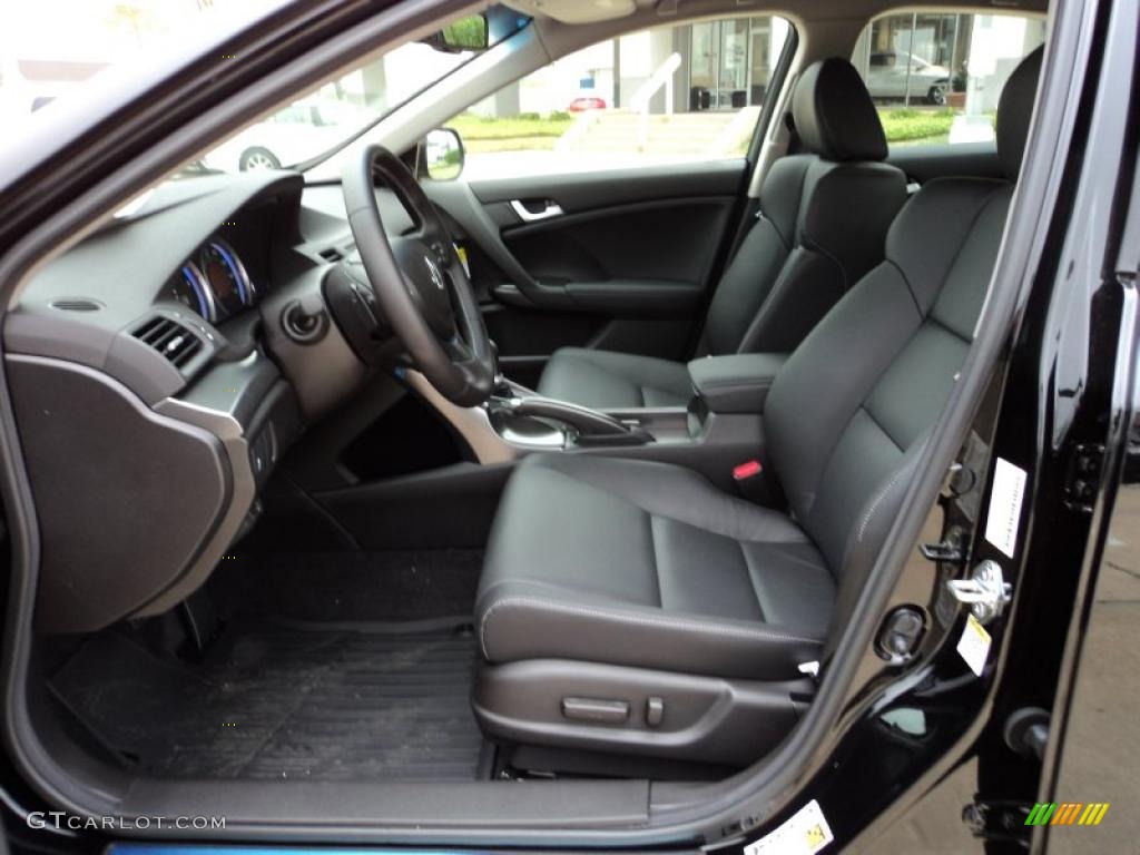 Ebony Interior 2011 Acura TSX Sedan Photo #47298383