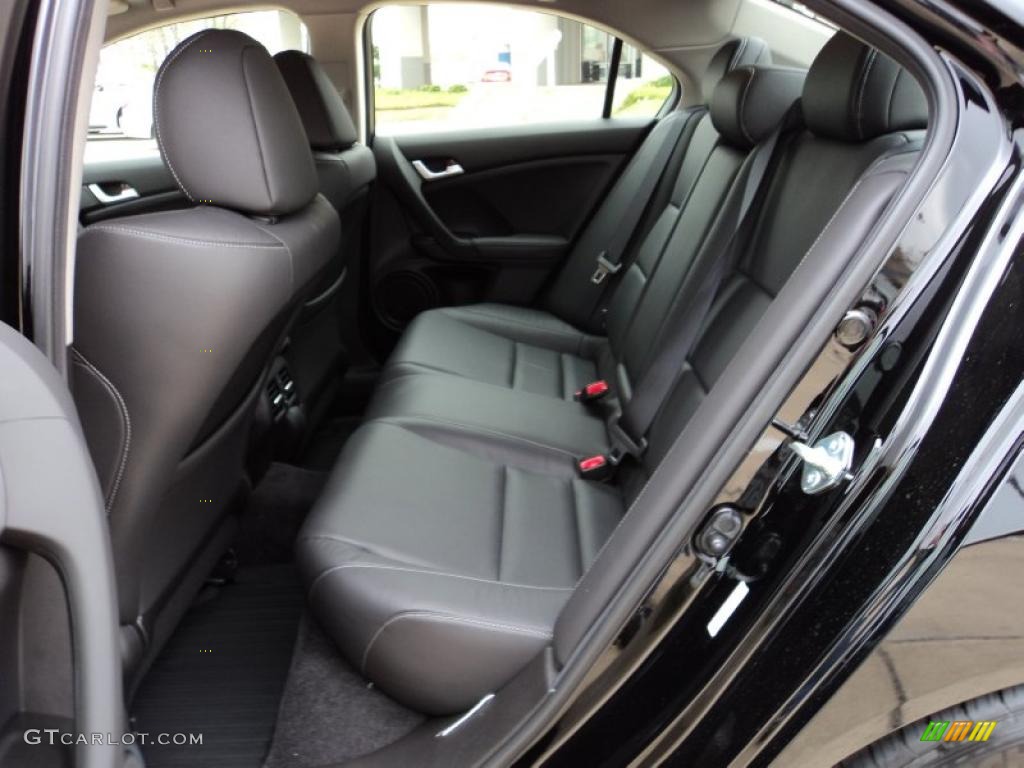 Ebony Interior 2011 Acura TSX Sedan Photo #47298398