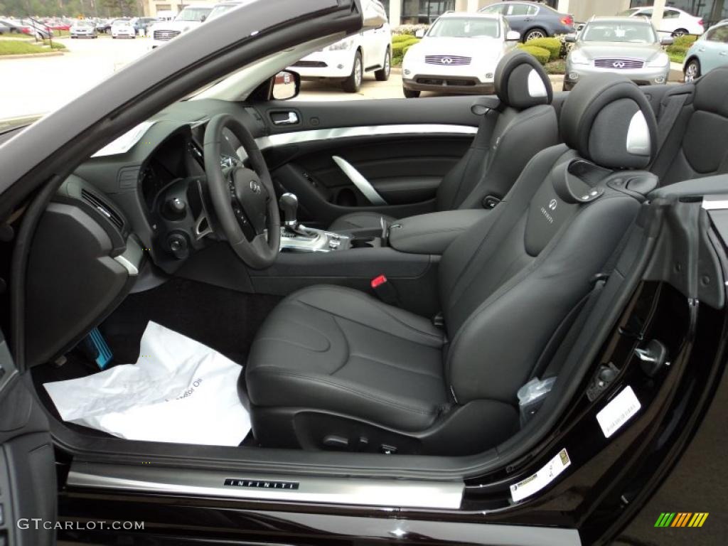 Graphite Interior 2011 Infiniti G 37 S Sport Convertible Photo #47298794
