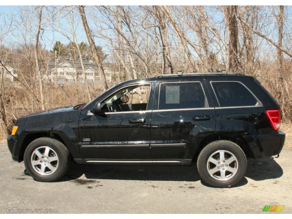 2008 Grand Cherokee Laredo 4x4 - Black / Dark Slate Gray/Light Graystone photo #9